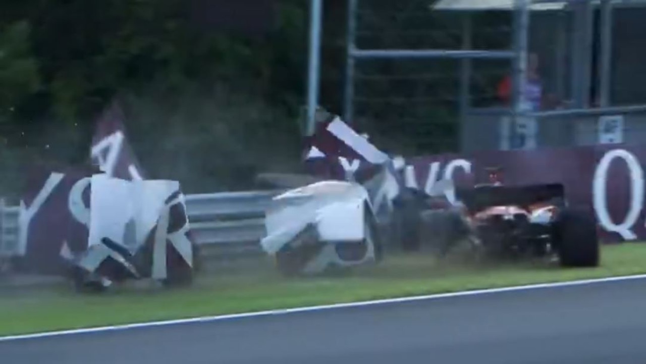 Ferrari driver crashes out in chaotic F1 session