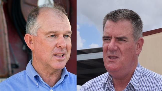 MPs Tony Perrett and Mark Furner. Gympie is tin the top five local government areas with the highest percentage of employment in the forest and timber industries