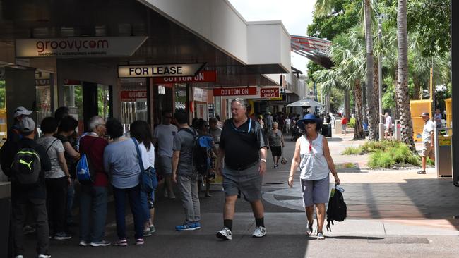 Passengers of the Royal Caribbean’s Explorer of the Seas made for a busy day of trading in Smith St Mall