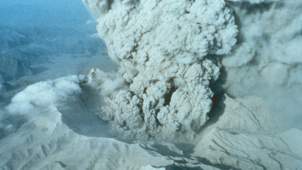 The 1991 eruption of Mount Pinatubo in the Philippines dropped global temperatures by about 0.5C for a couple of years. Picture: USGS