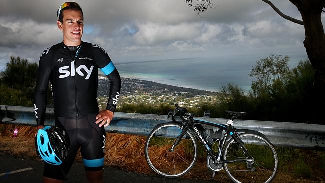 Champion Australian cyclist Richie Porte will lead the Sky Procycling team in the TDU. Picture: Colleen Petch.