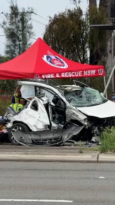 Car smashes into southwest Sydney pub after police chase