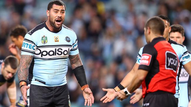 Cronulla Sharks’ Andrew Fifita Working Hard To Avoid NRL Referee Play ...