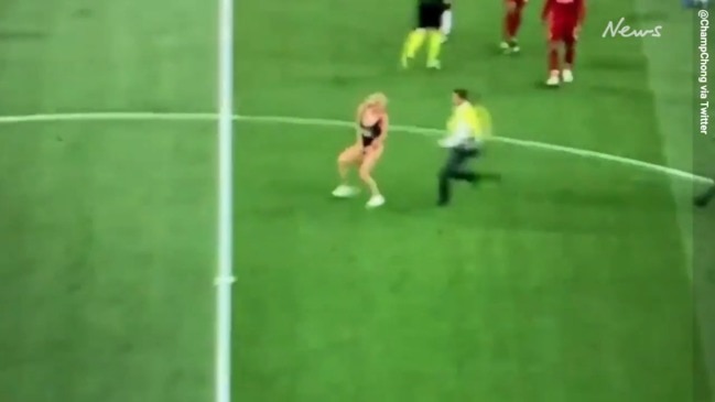 Champions League Final streaker Kinsey Wolanski