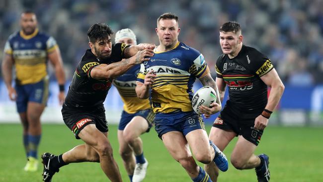 Brown helped turn the game against Penrith. AAP Image/Brendon Thorne.