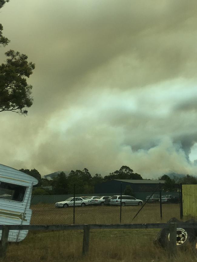 Ellie Brush took this photo as she returned to Sydney from the south coast.