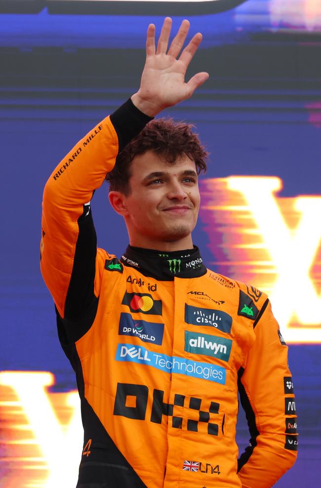 Lando Norris was the victor in Melbourne. Picture: Clive Rose/Getty Images