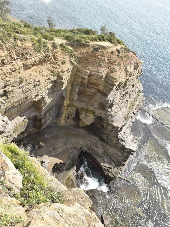 Warriewood Blowhole on Turimetta headland.