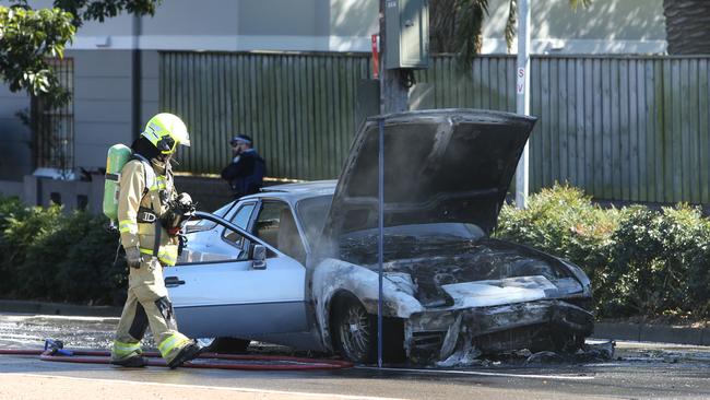 Porsche destroyed by fire in Paddington causing traffic delays | Daily ...