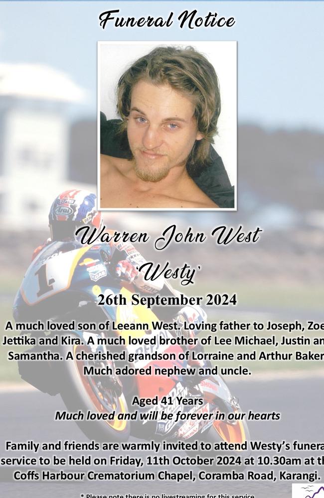 A fundraising campaign has been launched to help pay for Warren ‘Westy’ West’s funeral.