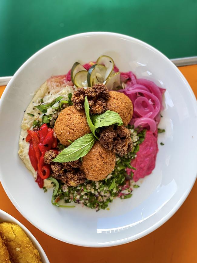 Falafel bowl. Picture: Jenifer Jagielski