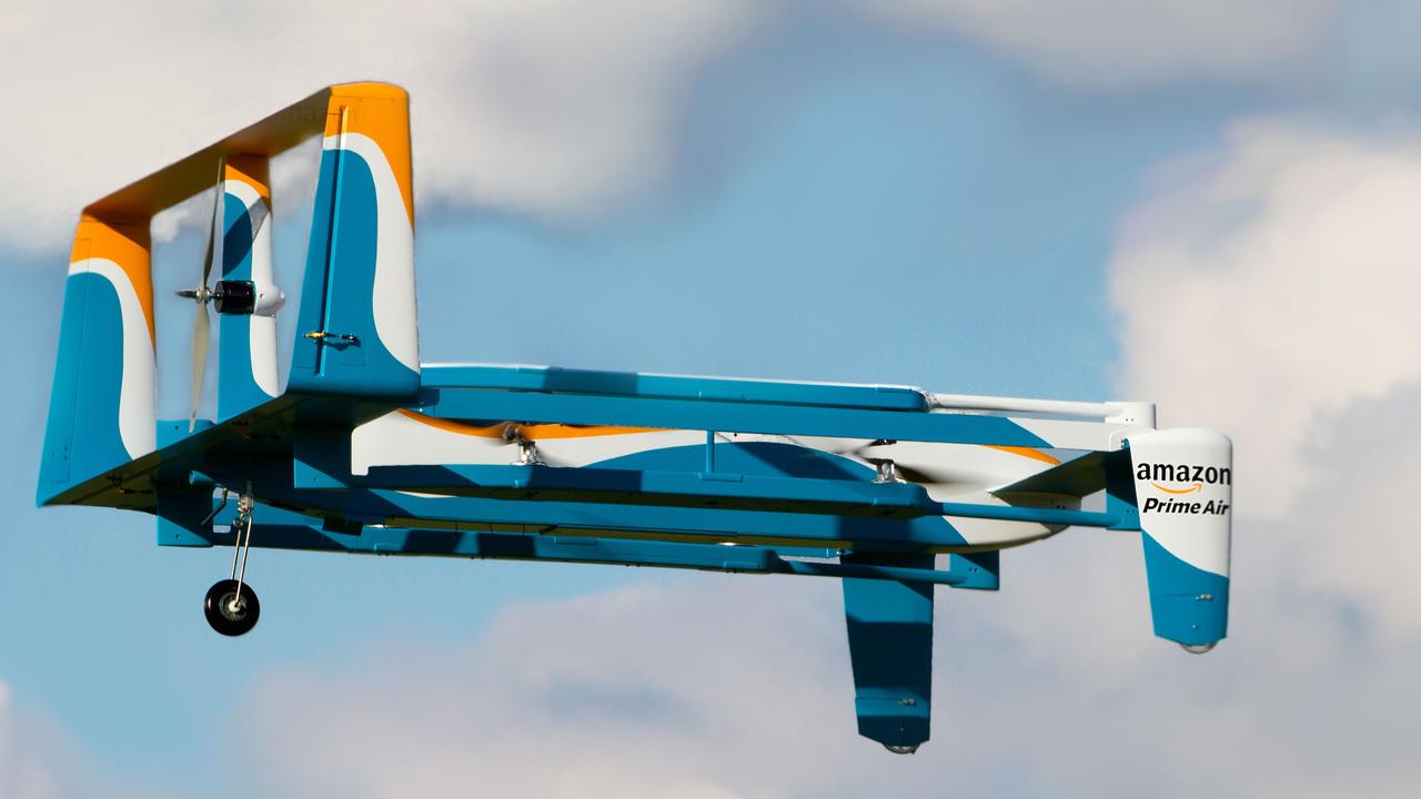 Amazon has already designed mini-drones that would be used to fly small packages to customers.