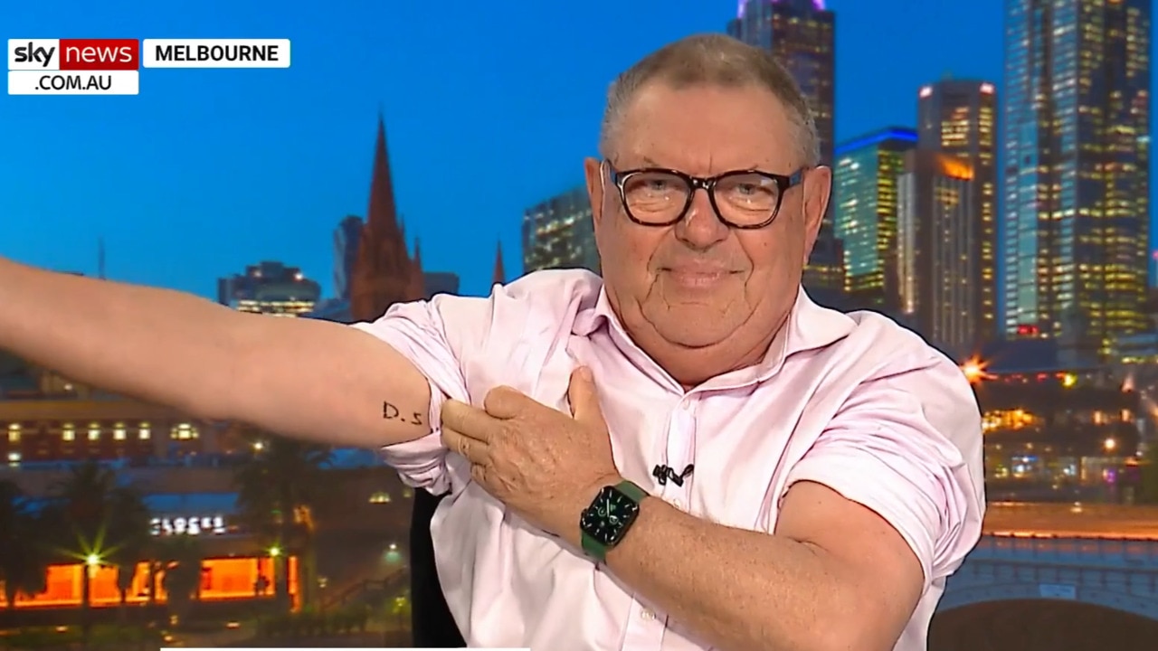 Steve Price reveals Dane Swan tattoo live on air after 'I'm A Celebrity' bet