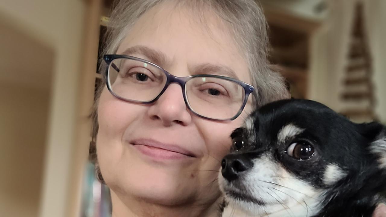 Melbourne woman Miriam Adler wih her dog Finn. Picture: Supplied