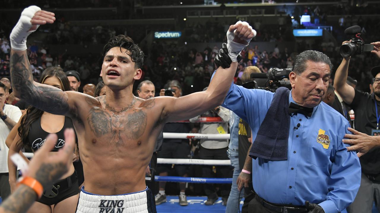 Ryan Garcia has a fan in Tim Tszyu. (Photo by John McCoy/Getty Images)