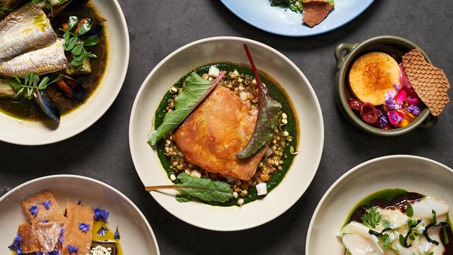 Assortment of dishes at Gather at Coriole in McLaren Vale. Picture: Matt Loxton