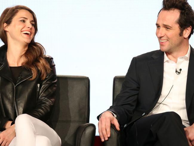 Together ... Keri Russell And Matthew Rhys are expecting a baby. Picture: Getty