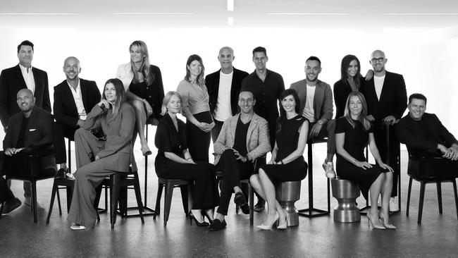 The 2021 Gold Committee. Top row left to right: Hamish McLennan, David Goldman, Alina Barlow, Kathryn Carter, Phil Schofield, Dan Rosen, Joshua Penn, Monica Saunders Weinberg (Chair), Richard Weinberg. Seated left to right: Guillaume Brahimi, Emma Van Haandel, Emma Cooper, Mikey Filler, Susan Wheeldon, Oliva Wirth, Karl Stefanovic. Picture: Gold Committee.