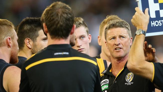 Damien Hardwick has work to do to get Richmond back on track. Picture: Getty