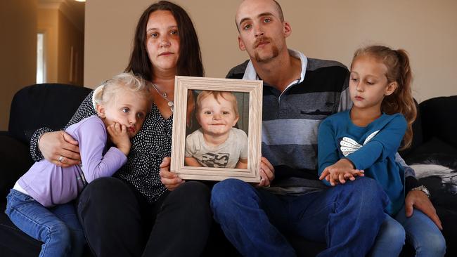 Donald Peach with wife Amy. Their son Donald passed a few weeks ago. Picture: Sam Ruttyn