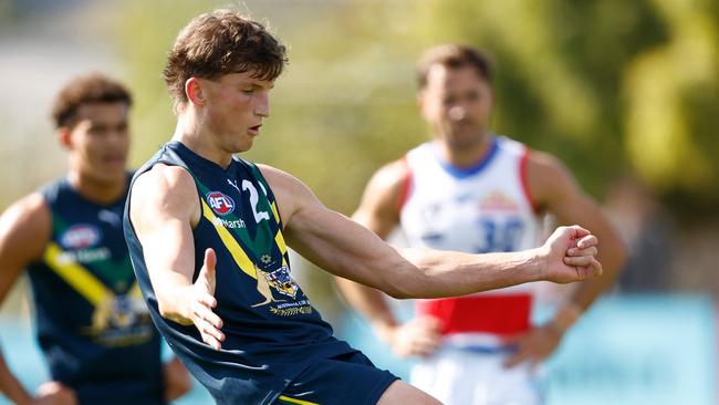 Jobe Shanahan is one of the leading forwards in the draft. Picture: Michael Willson/AFL Photos via Getty Images