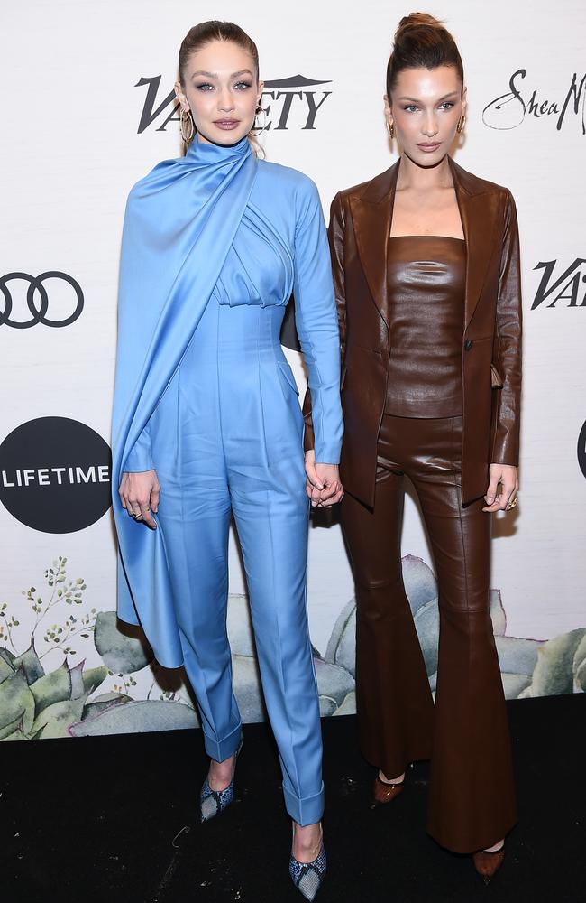 Supermodel sisters Gigi and Bella Hadid, pictured at Variety's Power Of Women magazine cover launch in New York this month. Picture: Getty Images