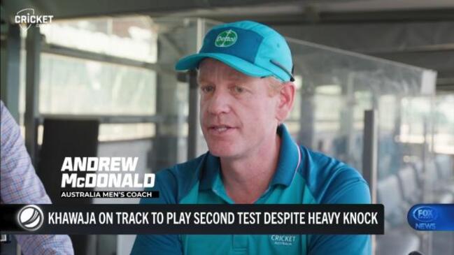 Andrew McDonald gives an update on Usman Khawaja