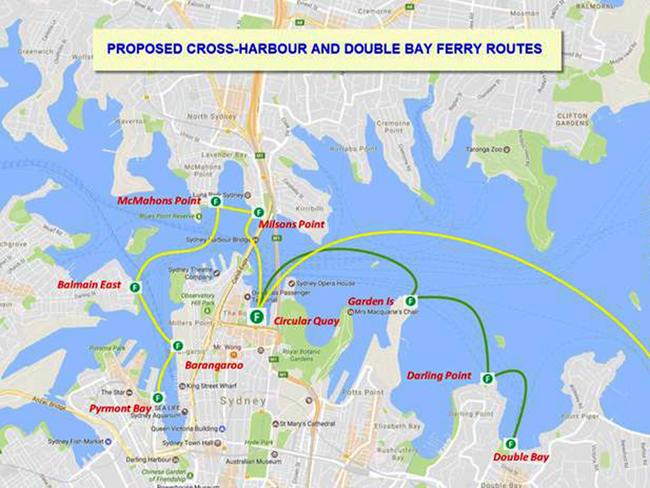 Manly Ferry Route Map Sydney Ferry Services Introduce New Routes | Daily Telegraph