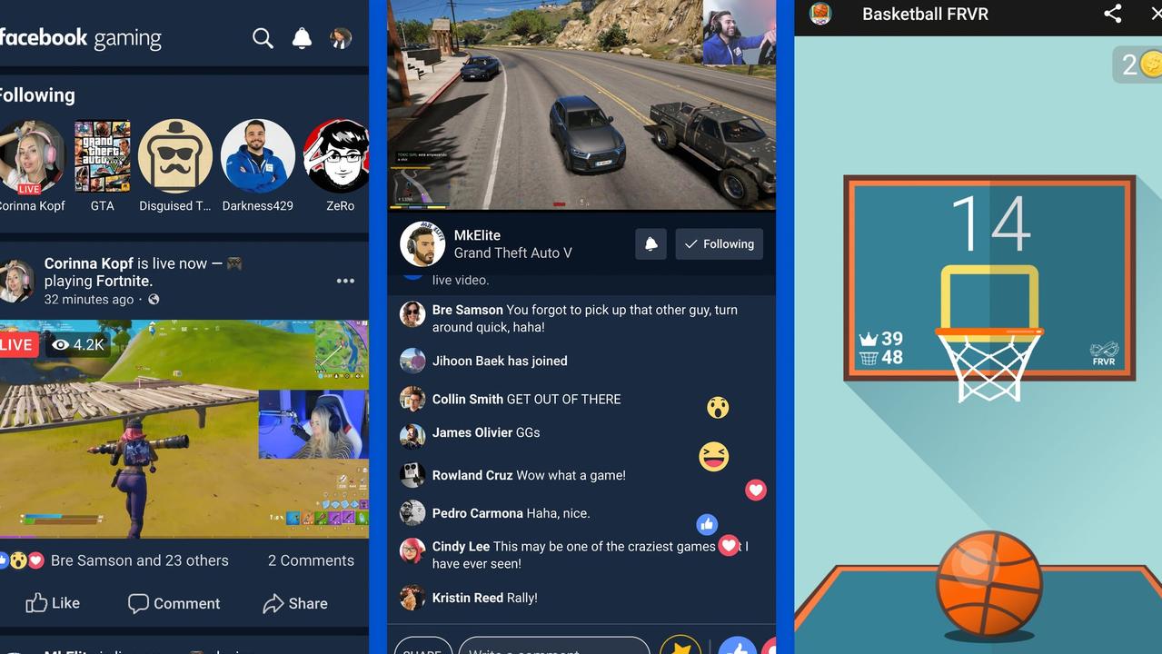 The app will go up against Amazon’s Twitch and Microsoft’s Mixer streaming platforms. Picture: Facebook