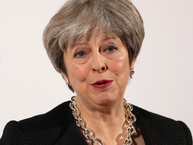 British Prime Minister Theresa May telephoned Mr Trump at the weekend and told him the trade tariffs would hurt America’s allies. Picture: Jonathan Brady / AFP