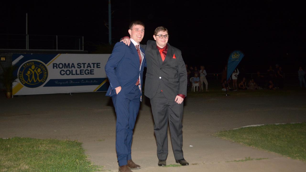 Roma State College formal 2024. James Flower and Liam Scott.