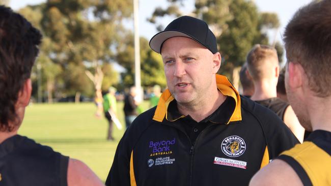 Broadview coach Matt Burgess believed his side would be capable in division one despite key departures. Picture: Matt O'Born