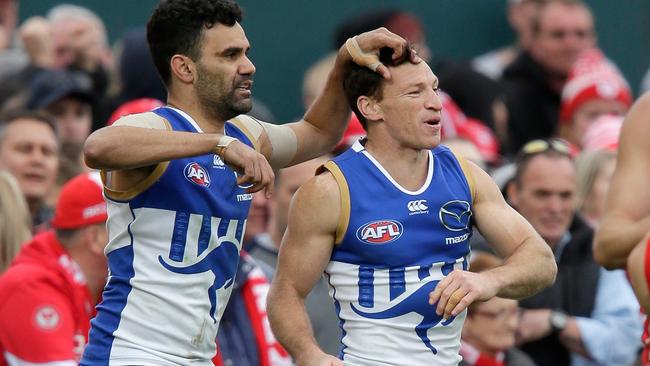 Brent Harvey was outstanding against the Swans. Picture: Getty