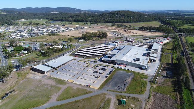 Pimpama City shopping centre sits next to the proposed block of land. Picture Glenn Hampson