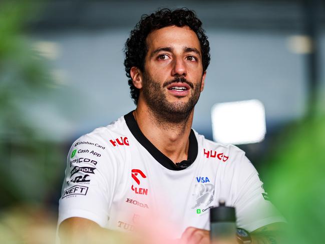 Daniel Ricciardo of Visa Cash App RB F1 Team VCARB 01 poses for a portrait during the Formula 1 Singapore Grand Prix 2024 on the Marina Bay Circuit in Singapore, on September 19-22, 2024. (Photo by Gongora/NurPhoto via Getty Images)