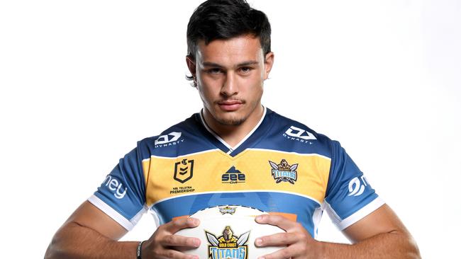 Tino Fa`asuamaleaui is the new Gold Coast Titans captain. Picture: Scott Davis NRL Photos