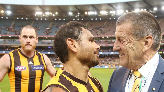 Jaeger O’Meara has hinted other Hawks might get an opportunity to be captain in Ben McEvoy’s absence. Picture: Getty Images