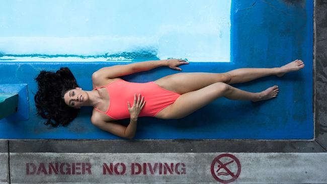 Olympic swimmer Meg Harris at Spring Hill Baths, Brisbane. Her Qweekend cover story was one of the 5 most-read for the year. Picture: David Kelly