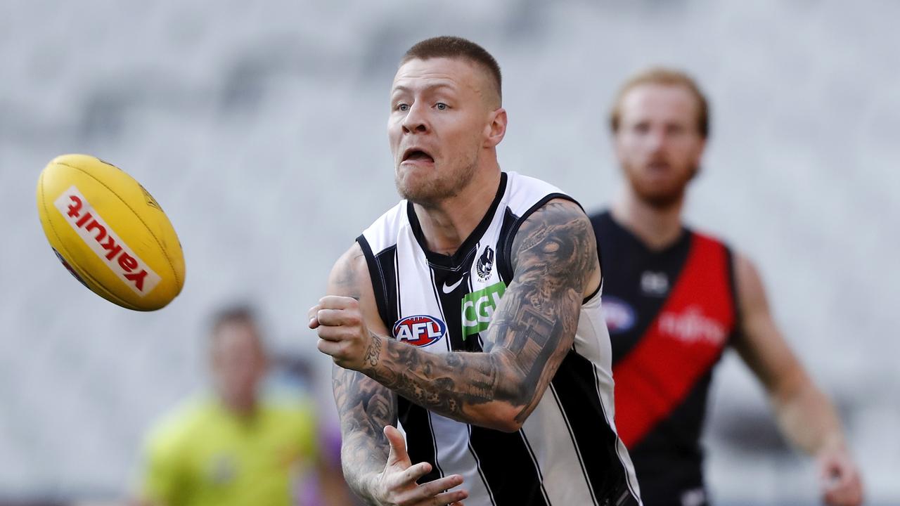 Jordan De Goey has thrived as a midfielder in the second-half of the season. Picture: Dylan Burns/AFL Photos via Getty Images