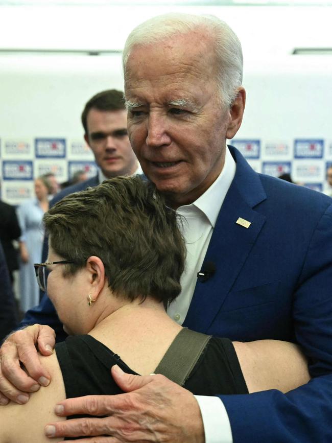 Mr Biden insists he isn’t going anywhere. Picture: AFP