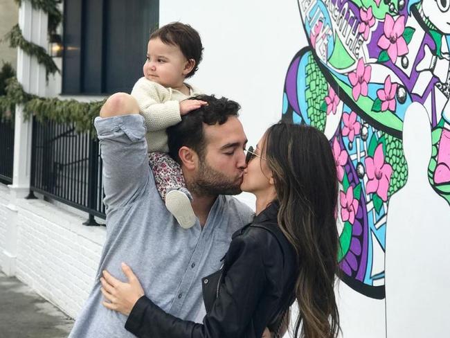 Arielle with her husband and baby Ruby.