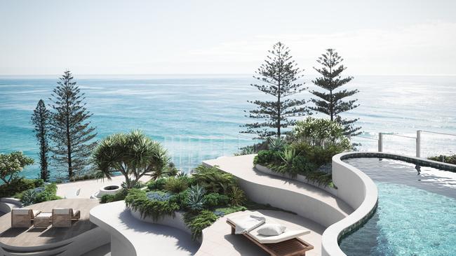 Artist impression of Glasshouse Burleigh Heads on Goodwin Tce, Picture: Spyre Group.