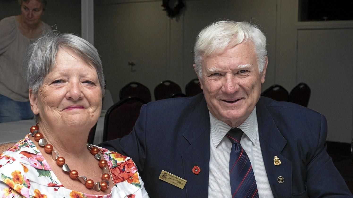 Judy and Dennis Pollard from the Wallangarra RSL. Picture: Glenda Riley