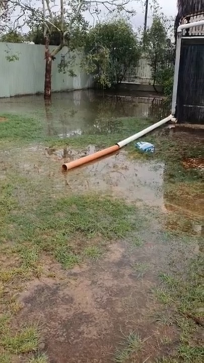 Flash flooding in Cunnamulla