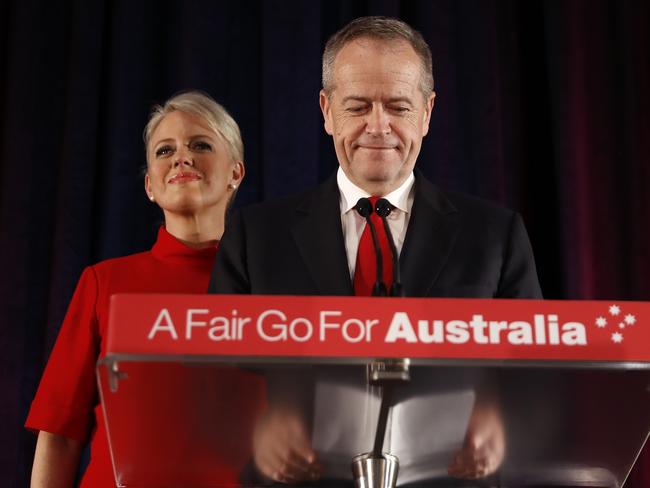 Bill Shorten has conceded defeat and will step down as leader of the Labor Party. Picture: Ryan Pierse/Getty