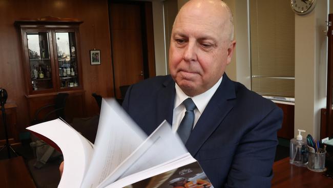 Treasurer Tim Pallas has applied oodles of lipstick to a fiscal pig. Picture: David Caird