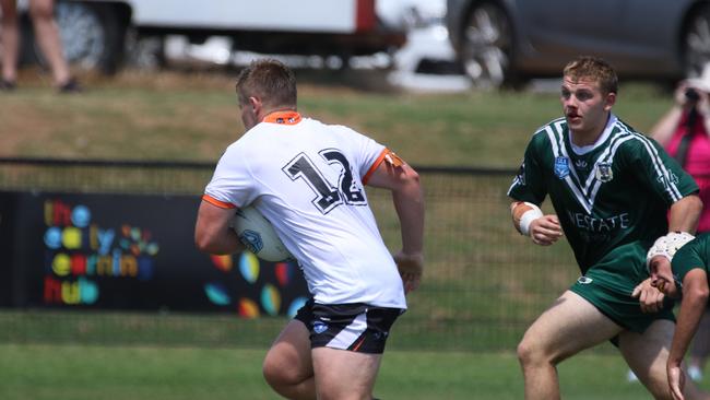 Archie Duncombe helped trigger a stirring comeback for the Macarthur Wests Tigers. Picture: Warren Gannon Photography.