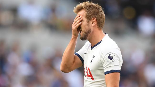 Harry Kane sums up Tottenham‘s current woes. Photo: Daniel Leal-Olivas / AFP