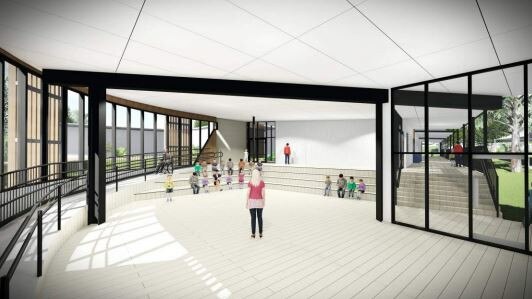 Plans for the new building at the Raceview private school.