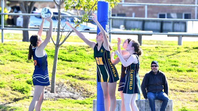 QGSSSA netball with Clayfield College and St Margaret’s. Picture, John Gass